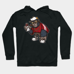 Hip Hop Gorilla Graffiti Character Hoodie